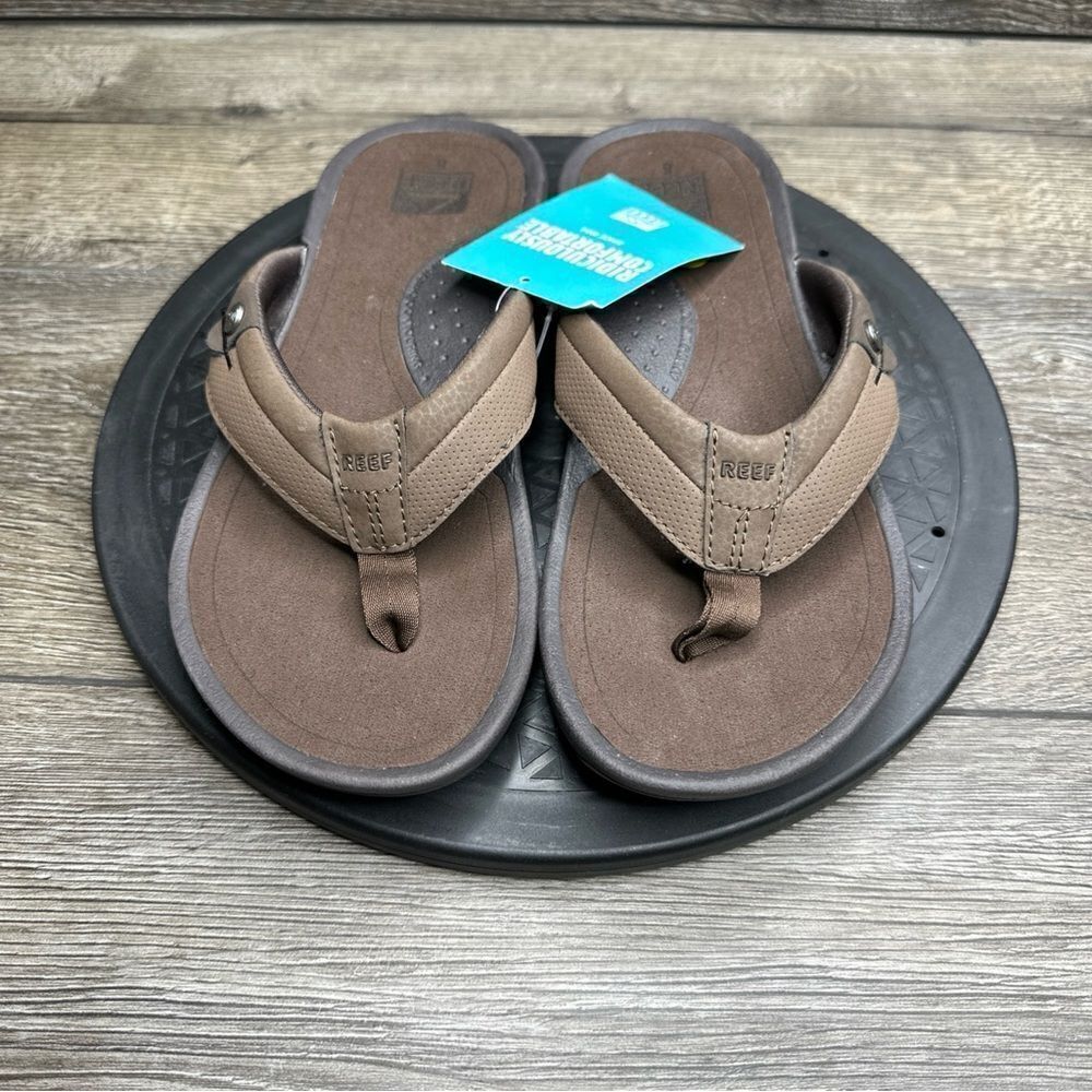 Reef Pacific Sandals Mens Tobacco Brown Size 8 - Picture 6 of 6